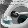 thumbnail image 2 of Vggrvlo 2 in 1 Toilet Brush and Holder Set Bathroom Deep Cleaning Toilet Cleaner Scrubber with Solid Handle and Durable Bristles Drip-Proof RV Toilet Brush Suitable for Various Usage scenarios., 2 of 6