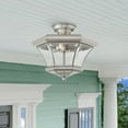 thumbnail image 4 of Livex Lighting Monterey Ceiling Mount in Brushed Nickel, 4 of 11
