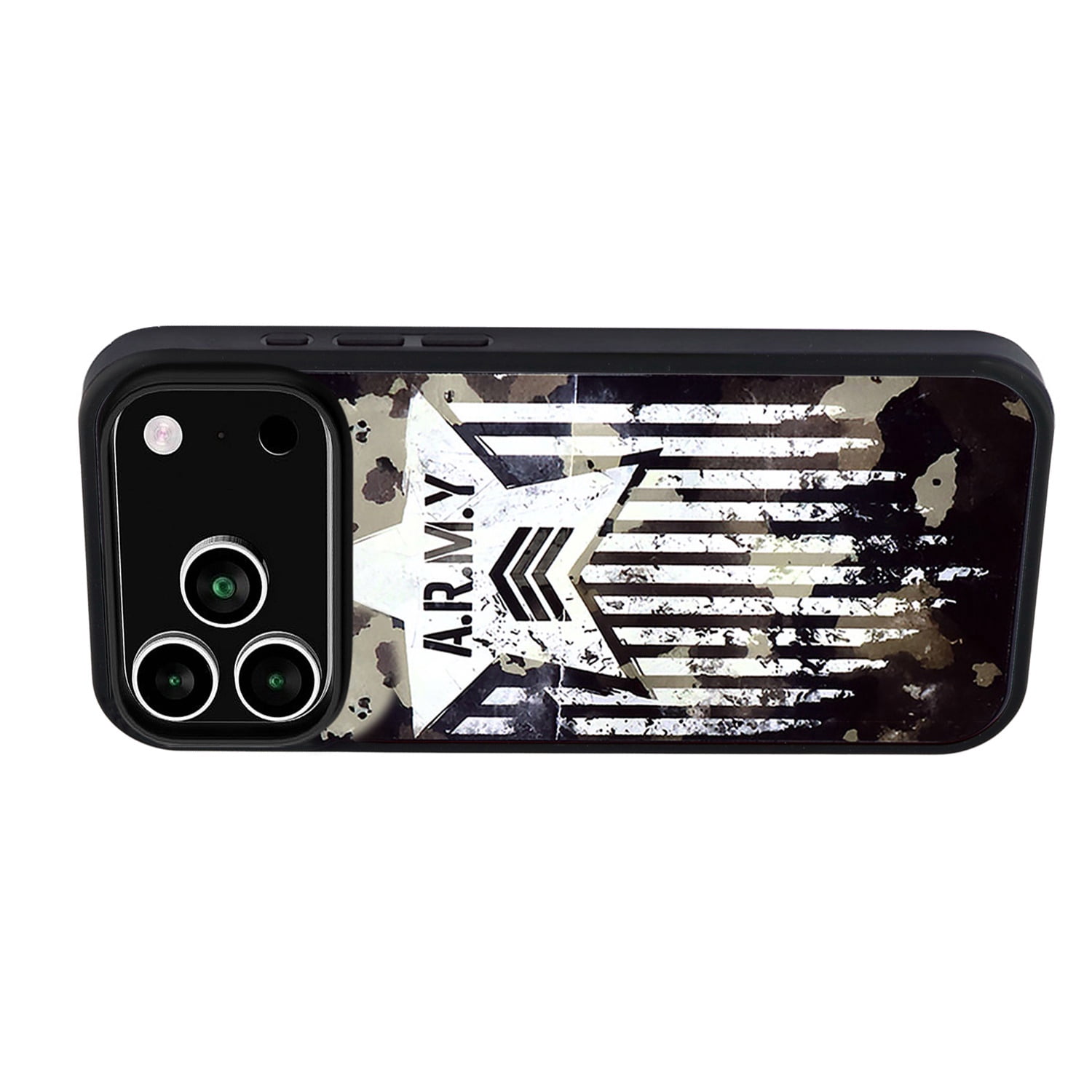Shockproof Aluminum Plate Phone Case for iPhone 17 Pro - A.R.M.Y.