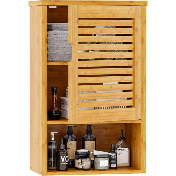 VIAGDO Bathroom Wall Wooden Medicine with Single Door