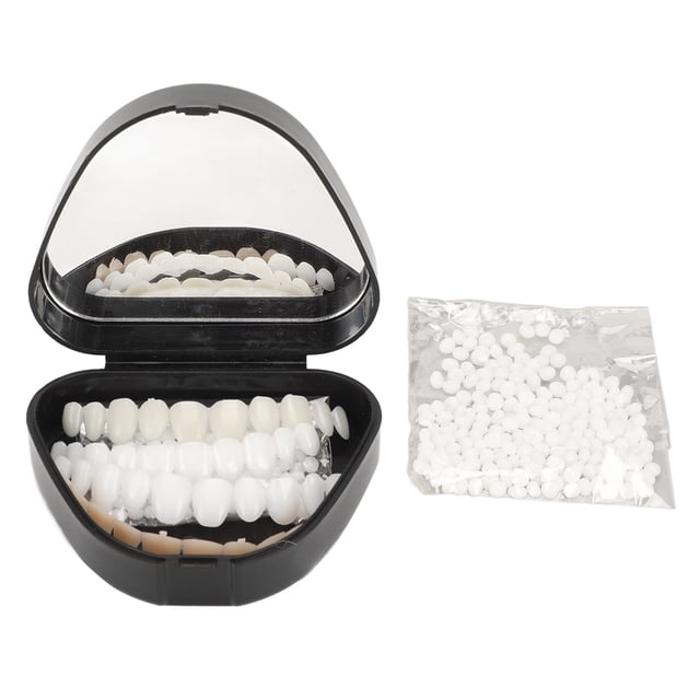 Kit de reparación de dientes temporales, dentaduras postizas moldeables, cuentas de ajuste térmico para cosplay