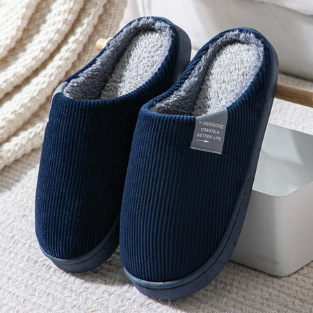 

Alueeu Men s slipper Men Fashion Cute And Keep Warm Shoes Men Casual Flat House Sliper