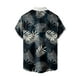 thumbnail image 2 of Camisas Para Hombre Manga Larga Regular Fit Camisa de manga corta con estampado digital 3d de ocio de tendencia de moda de playa de turismo de vacaciones de verano para hombres (Navy, 5XL), 2 of 4