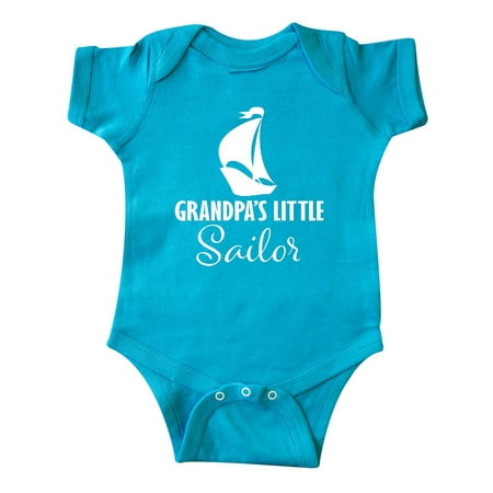 

Inktastic Grandpas Little Sailor Grandchild Sailing Gift Baby Boy Bodysuit