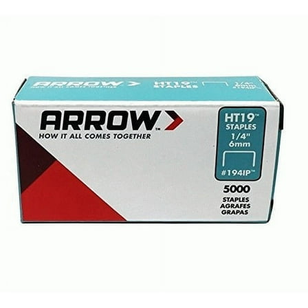 Arrow HT19 Hammer Tacker Staple, 1/4 In. (5000-Pack) 194IP