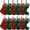 Burgundy and Green, variant on Pack of 12 Mini Knit Christmas Stockings 6 Inch Knitted Xmas Family Holiday Hanging Cable Stocking Gifts Decorations for Fireplace Tree Decor