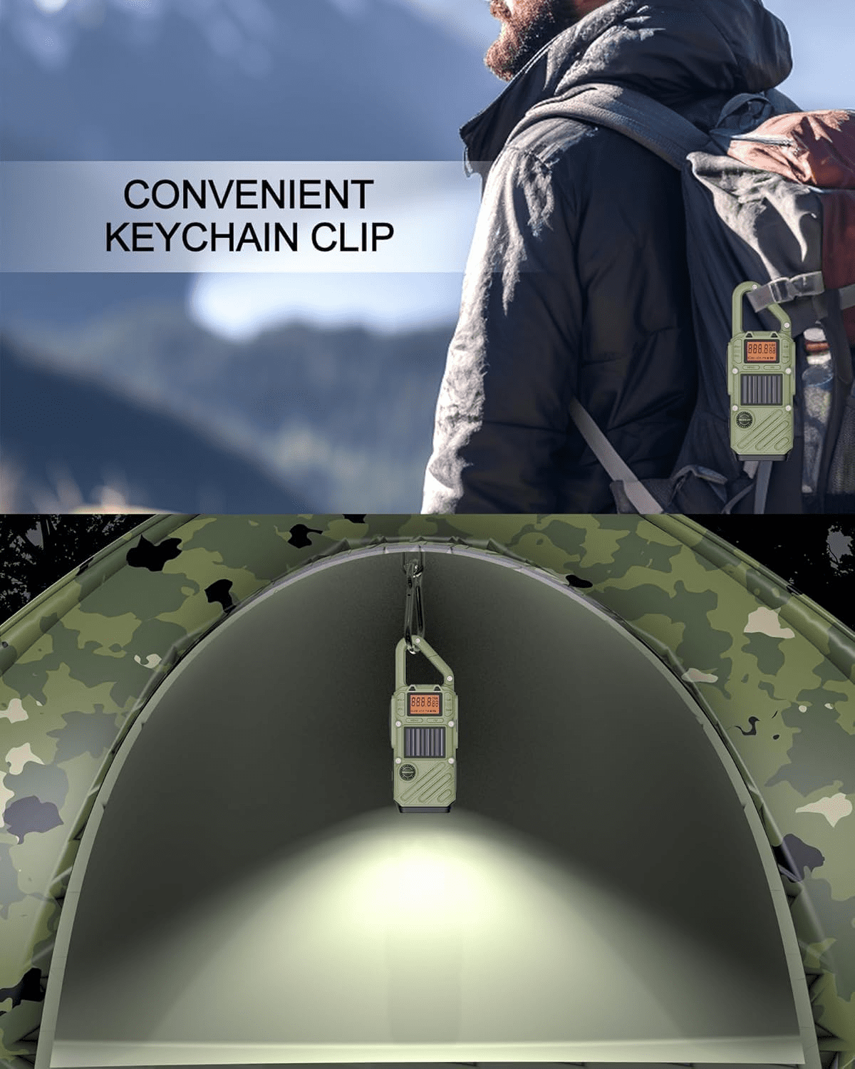 Solar Hand Crank Emergency Walkie Talkies, 3 Miles Long Range, NOAA Weather Alert Radio, Rechargeable 2 Way Radio, SOS Alarm LED Flashlight for Power Outage Home Emergency Survival