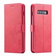 For Samsung Galaxy S10 (6.1 inch),Dteck Durable Leather Folio Flip Card Slot Wallet Protective Case Cover Shell ,rose