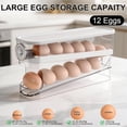 thumbnail image 7 of Egg Dispenser for Refrigerator Automatic Rolling,Organizer with Timer Freshness, Covered Dispenser Holds 12 Large Eggs , for Refrigerator, Kitchen, Cabinet & Desktop, 7 of 7