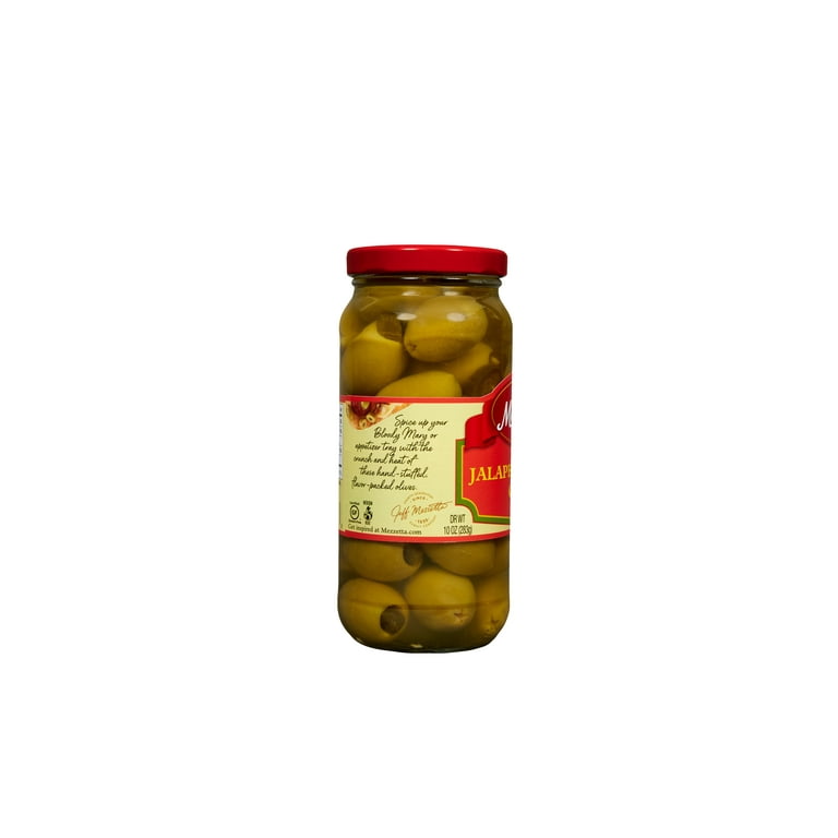 Hot & Fresh Mezzetta Jalapeño Stuffed Olives, 10 oz Jar - Walmart.com