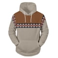 thumbnail image 4 of PMUYBHF Chandail pour Homme Homme Drôle Homme Hiver Printemps Décontracté Col Rond Manches Longues Chandail à Capuche Imprimé 3D Haut Blouse Chandails pour Hommes Col Ras du Cou Graphique, 4 of 5