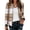 4# Brown, variant on Trendy Zip Up Jackets for Women Lightweight Plaid Coat Casual Fall Winter Clothing with Pockets