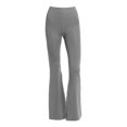 thumbnail image 4 of Women's High Waisted Flared Leggings with Side Pockets, Tummy Control Bootcut Yoga Pants for Women, Butt Lifting Pilates Workout Pants, Casual Flare Leggings Grey S, 4 of 4