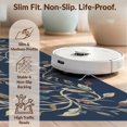 thumbnail image 6 of Design&I 6'x9' Ultra Soft Area Rug, Motif Distressed Botanical Vine Frame Round Vintage Patriotic Playful Expressive None Fluffy Washable Non Shedding for Guest Room Bedroom Living Room, 6 of 7