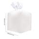 thumbnail image 3 of Sostenedor Del Tejido Funda para caja de pañuelos, plegable, de piel sintética, cuadrada, para caja de pañuelos (blanco) Likrtyny Libre de BPA, 3 of 4
