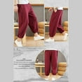 thumbnail image 4 of Plus Size Cotton Capri Pants for Men Summer Casual Loose Baggy Capris Pants Mens Elastic Waist Pants, 4 of 4