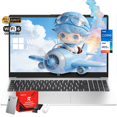 HP 250 G10 15.6" FHD Laptop, Intel Core i7-1355U, 32GB RAM, 2TB SSD, Iris Xe, Wi-Fi 6, Windows 11 Pro