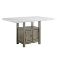 thumbnail image 3 of Steve Silver Grayson White Marble 7-piece Counter Height Dining Set, 3 of 10