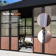 thumbnail image 5 of Modern Shade 12'x20' Hardtop Sunroom Gazebo, Aluminum Frame, Galvanized Steel Roof, TV Mount, Sliding Doors, 5 of 8