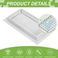 thumbnail image 3 of Uxcell 6" x 10" Duct Opening Vent Cover, Air Supply Grille Register AC Vent Covers for Wall Floor, White- Outer Size: 7.8" x 11.7", 3 of 7