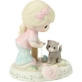 thumbnail image 3 of Precious Moments Growing In Grace, Age 7, Blonde Girl Figurine, 1 Each, 3 of 5