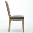 thumbnail image 5 of Newest French Decor Chairs Set of 2, Louis Dining Chairs with Square Backrest and Exquisitely Carved Solid Wood Frame for Living Room, Kitchen, RestaurantGray, 5 of 9