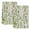 LightGreen Beige, variant on Green Leaves Kitchen Towels Set of 2, Elegant Pastoral Summer Botanical Watercolor Absorbent Dish Towels for Kitchen, Microfiber Hand Towel, Quick Drying Tea Towel for Cleaning Decorative Dishcloths