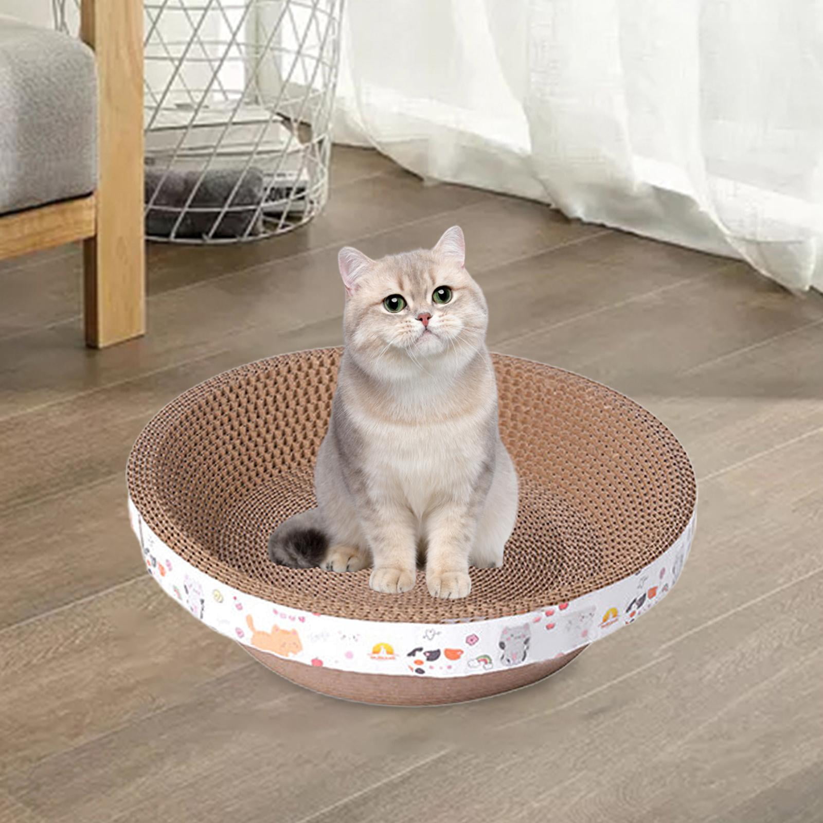Bvdfgk Cat Scratch Pad Cat Pattern Furniture Protector Durable Lounge Bed Cat Scratcher L