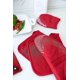 thumbnail image 5 of KAIYANG piezas de toallas de algodón, guantes de horno acolchados (rojo), 5 of 5