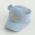 thumbnail image 5 of Staki Girls Hats for Kids Kids Cotton Baseball Hat Golf Cap Summer Baseball Cap Ball Hats for Child Outdoor Sports Light Blue,3-8 Years, 5 of 5