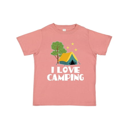 

Inktastic I Love Camping Summer Vacation Gift Toddler Boy or Toddler Girl T-Shirt