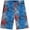 Blue Red Lines, variant on Boys' Swim Trunks - UPF 50+ Quick Dry Bathing Suit, Sizes 8-18