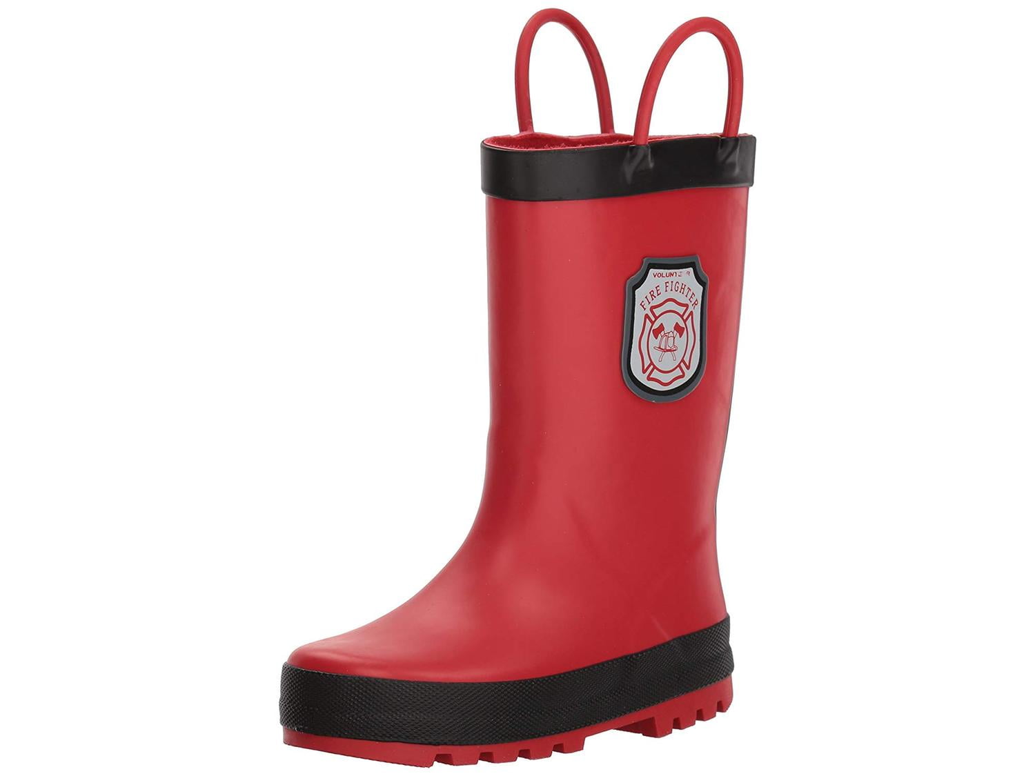 New Toddler Carter/'s Waterproof Rain Boots Size 11 Firefighter Red or Floral