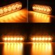 thumbnail image 1 of 2pc Flash estroboscópico Led lámpara marcador lateral luces de advertencia coche camión remolque aluminio amarillo LingWen 8390615500272, 1 of 1