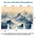 thumbnail image 2 of Peel and Stick Wallpaper Large Mountain Mural Distressed Nature Landscape Mountain Mountains Modern Art Wall Mural Decor Self Adhesive and Removable 69in x 98in, 2 of 7