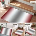 thumbnail image 6 of 2x3 Washable Area Rugs,Modern White Red Grey Gradient Non-Slip Soft Rug Indoor Carpet,Floor Rugs for Living Room Bedroom, 6 of 9