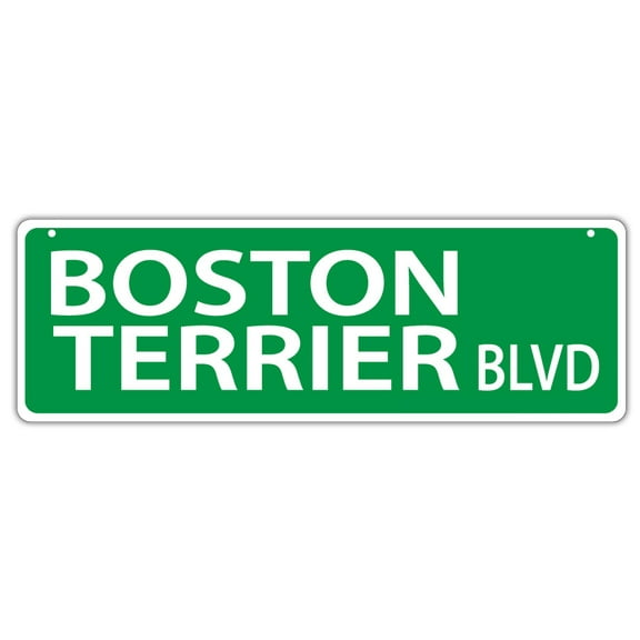 Plastic Street Signs: BOSTON TERRIER BLVD | Dogs, Gifts, Decorations