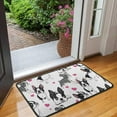 thumbnail image 2 of Pug and Love Heart Door Rugs,Washable Non Slip Door Mats Indoor,Decorative Door Mats,Entry Mat Indoor for Entrance,Bedroom,Kitchen,Bathroom,30"x17", 2 of 6