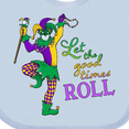thumbnail image 4 of Inktastic Let the Good Times Roll Mardi Gras Jester Boys or Girls Baby Bib, 4 of 4