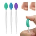 thumbnail image 1 of Cepillo de Poros de Silicona Unique Bargains Exfoliante Suave Cepillo de Limpieza de Poros de Doble Cara Herramienta de Limpieza Profunda Verde Azul Púrpura 3 Pcs, 1 of 7