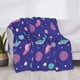 thumbnail image 3 of Fotbe Space Manta de Franela con Estampado, Manta Ultrasuave para Cama, Sofá, Auto, Hipoalergénica y Antibolitas-60"x50", 3 of 6