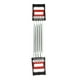 thumbnail image 2 of Expansor de pecho, equipo de ejercicio de brazo de 5 resortes de doble propósito para hombres, ejercicio de bíceps para ejercicio en la parte superior del cuerpo Xemadio 220120, 2 of 9