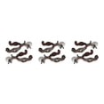 thumbnail image 4 of Soidarity 2x espuelas para caballos, espuelas estilo occidental antióxido para equipos de competición, marrón Type1 NO1, 4 of 6