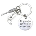 thumbnail image 2 of Fathers Day Gift if Dad Cant Fix It No One Can Key Chain with Tool Charms, 2 of 8