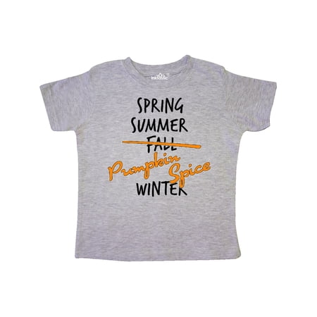

Inktastic Pumpkin Spice is a Season- funny fall Gift Toddler Boy or Toddler Girl T-Shirt