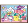 thumbnail image 1 of Hello Kitty and Friends - Happiness Overload Wall Poster, 14.725" x 22.375" Framed, 1 of 4