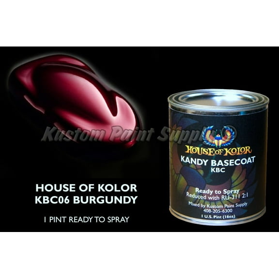 Burgundy Kandy Basecoat KBC06 House of Kolor 12oz Aerosol Can Shimrin Kandy