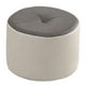 thumbnail image 1 of Taburete pequeño para pies, puf otomano, decorativo, cómodo, para cambiar zapatos, moderno Gris y beige, 1 of 9