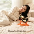 thumbnail image 4 of Adjustable Phone Stand for Desk, Sturdy Universal Holder Compatible with iPhone Samsung, Portable Foldable Phone Holder for Video Calls Reading Movies, Compact Lightweight Modern Design, 4 of 9