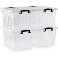 thumbnail image 1 of L Clear Plastic Storage Bins with Lids Stackable and Nestable Storage Boxes with Lids Large Plastic Storage Containers for Garage Closet Kitchen s, 1 of 6